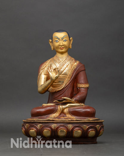 Je Tsongkhapa Statue Set | Gelug Founder Buddhist Figure
