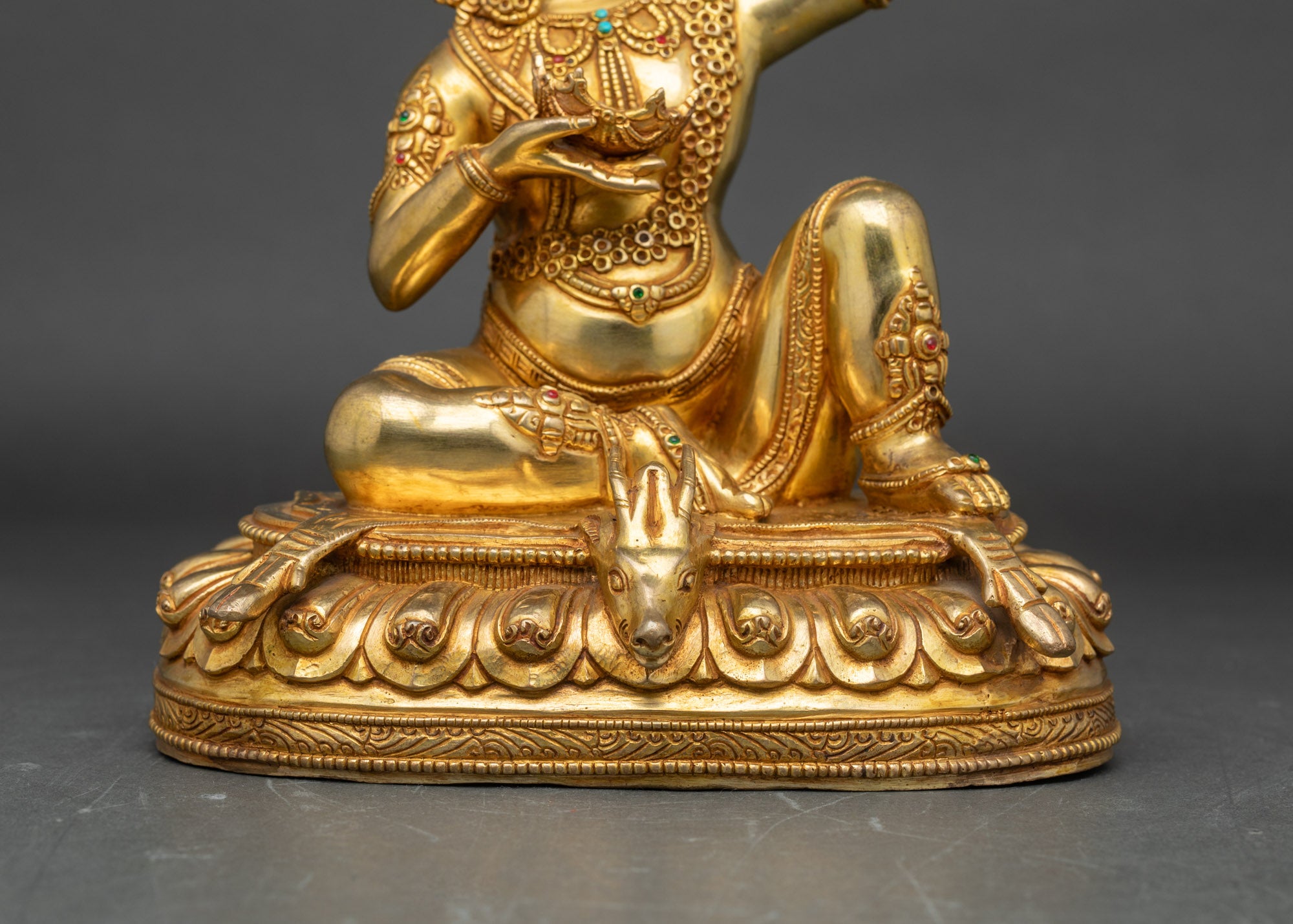 Virupa Copper Statue | Mahasiddha Figurine for Altar & Meditation