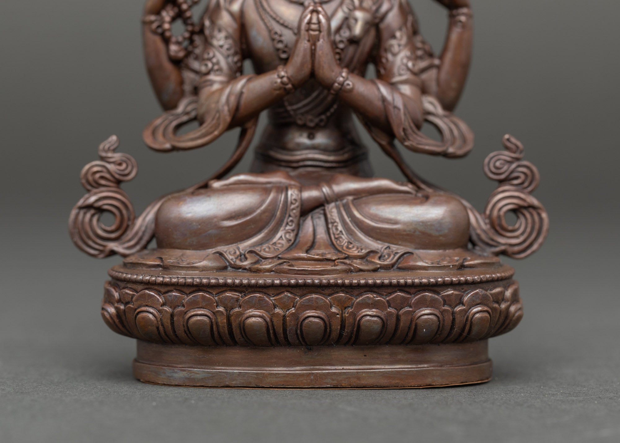 Four-Armed Chenrezig Statue | Himalayan Avalokiteshvara Sculpture