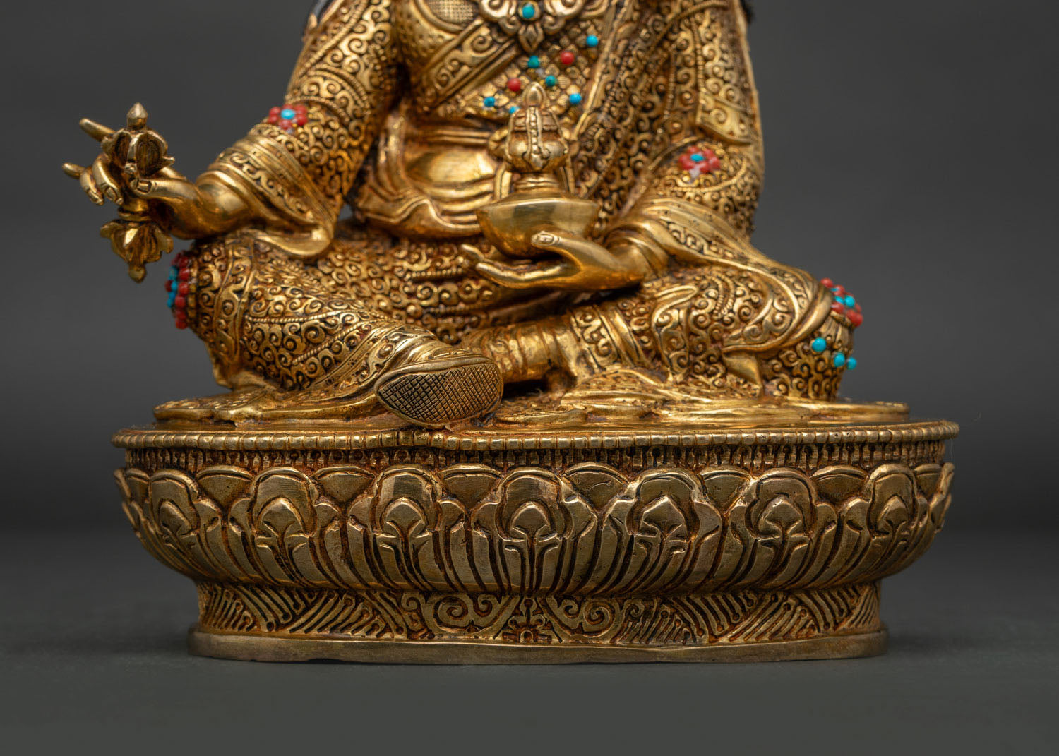 Guru Rinpoche Statue | The Second Buddha Handmade Himalayan Art