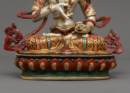 Handmade Vajrasattva Statue | Tibetan Buddhist Protector Sculpture