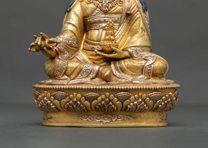 Guru Rinpoche Statue | 24K Gold-Gilded Copper Sculpture