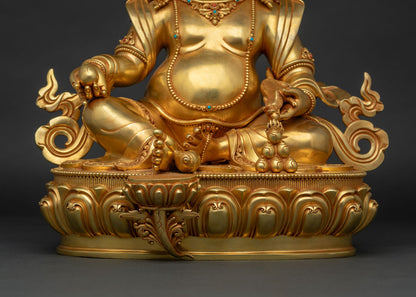 Traditional Dzambhala Statue | 33cm High-Quality Buddhist Sculpture