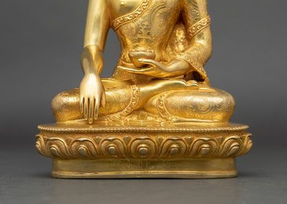 Radiant Shakyamuni Buddha Statue | Buddhist Sculpture for Serenity
