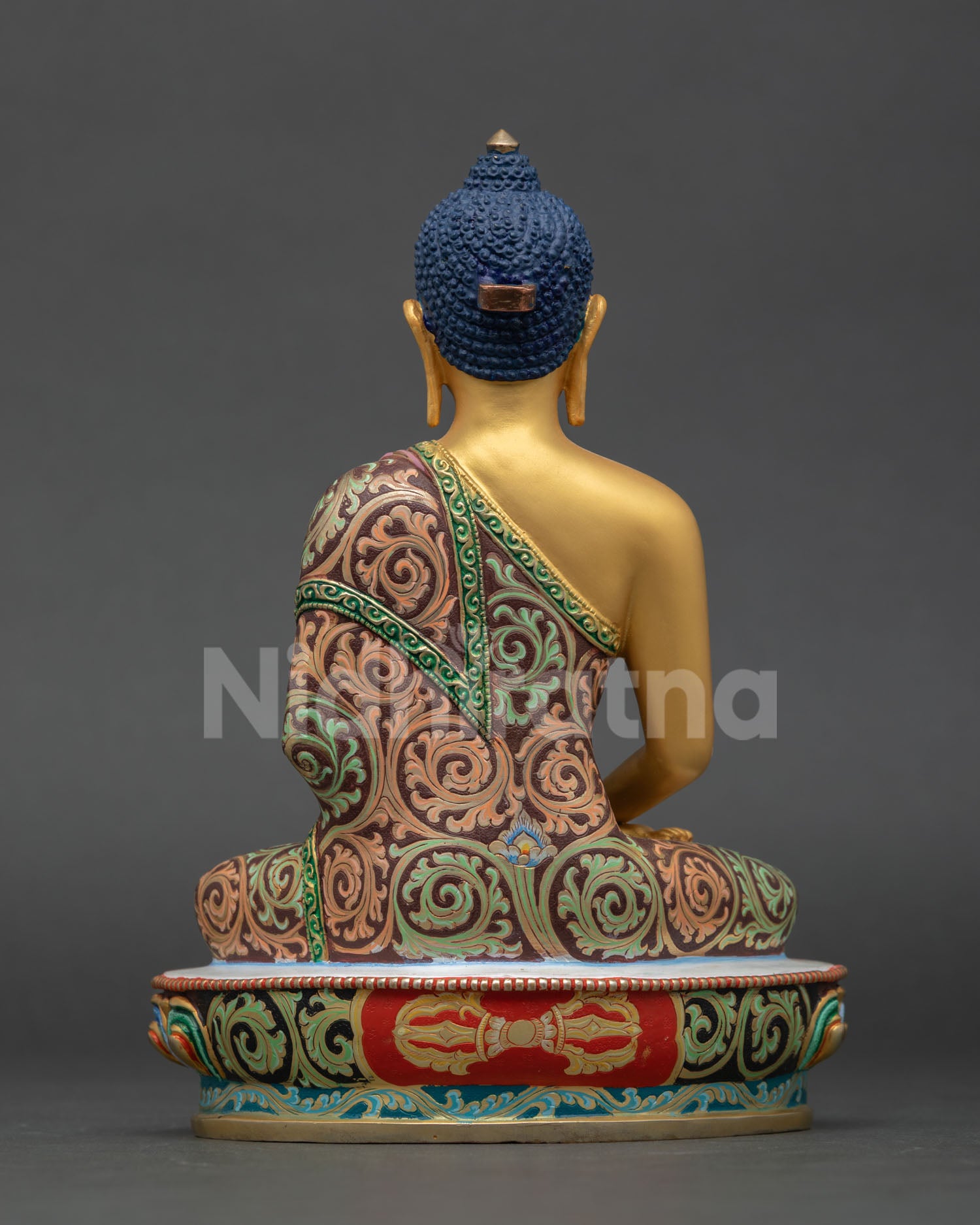 Vibrant Amitabha Buddha Statue | Devotional Buddhist Sculpture