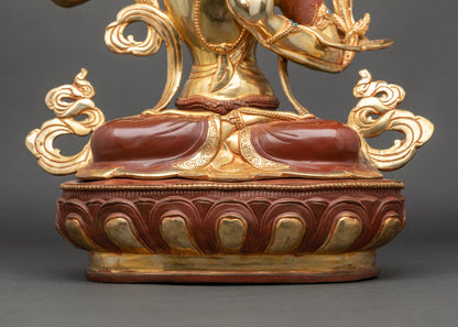 Nepalese Manjushri Statue for Meditation & Devotion