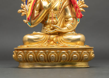 Je Tsongkhapa Statue | Buddhist Copper Sculpture from Nepal
