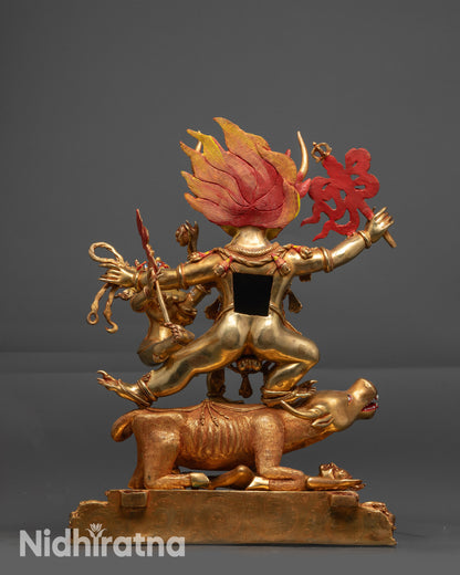Yamantaka Consort Statue | Wrathful Form of Manjushri