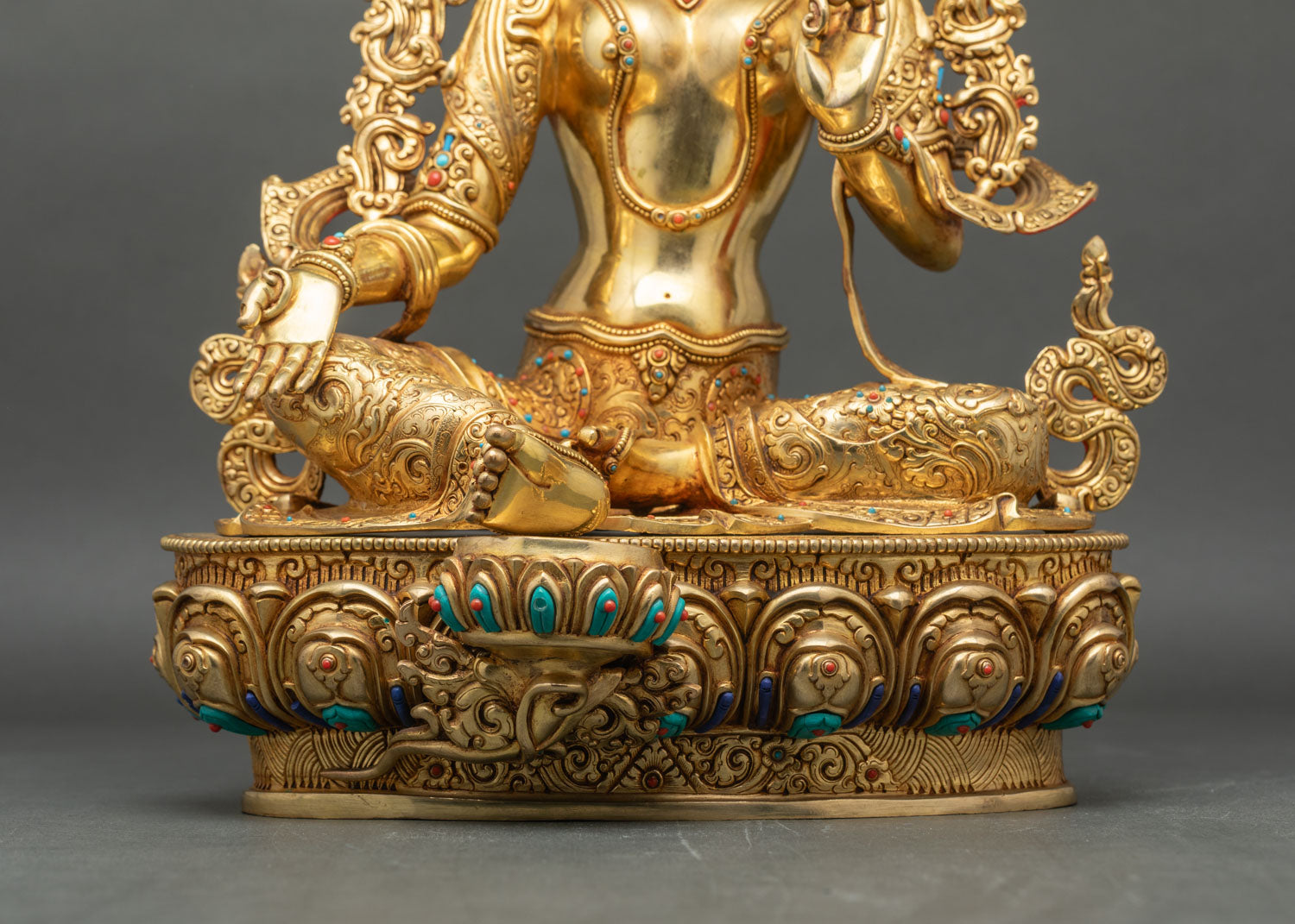 Female Buddha Green Tara Statue | Handcrafted in Nepal