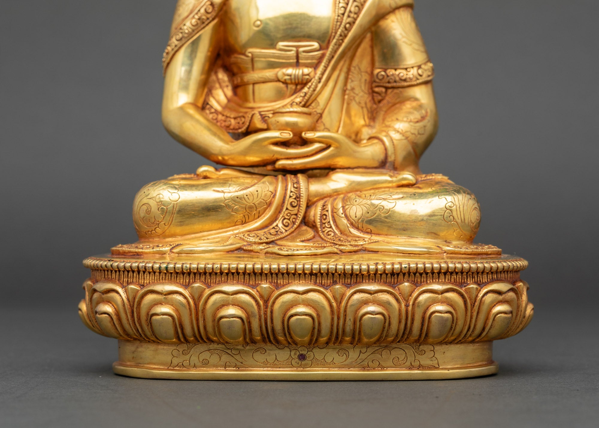 Amitabha Buddha Copper Statue for Serenity and Devotion