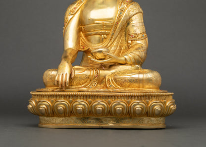 Sitting Buddha Statue | Nepalese Lost-Wax Casted Copper Artwork