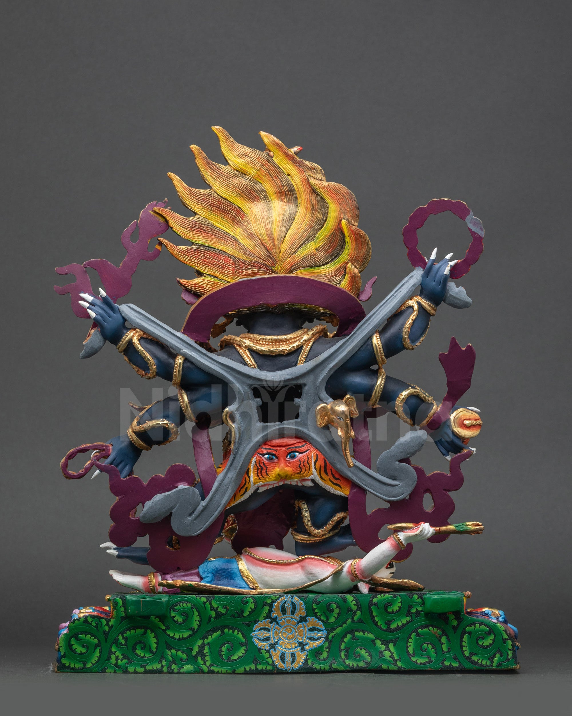 Premium Six-Armed Mahakala Statue | Wrathful Protector of Buddhism
