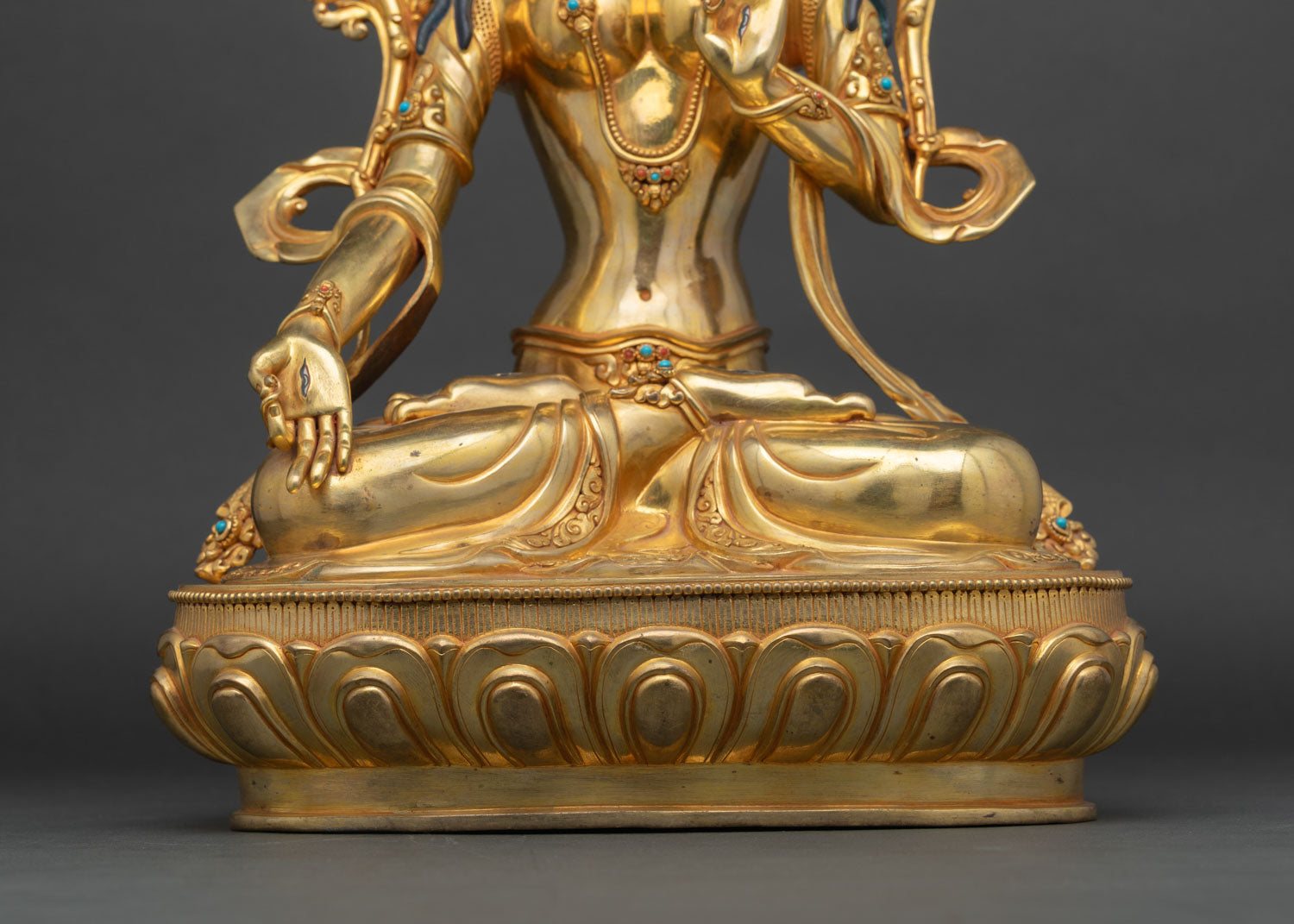Tibetan White Tara Statue | Luxury Buddhist Altar Decor