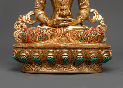 Nepalese Amitayus Statue | Divine Blessings of Longevity & Health
