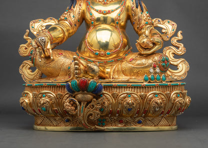 Wealth Blessing Dzambhala Statue | Buddhist God of Fortune