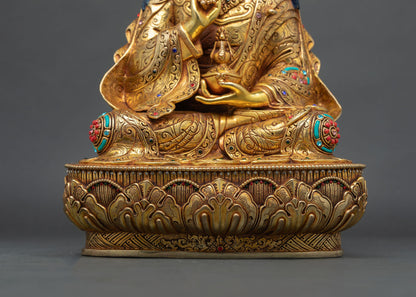 Tsokye Dorje Statue | Gold Fire-Gilded Tibetan Buddhist Figurine