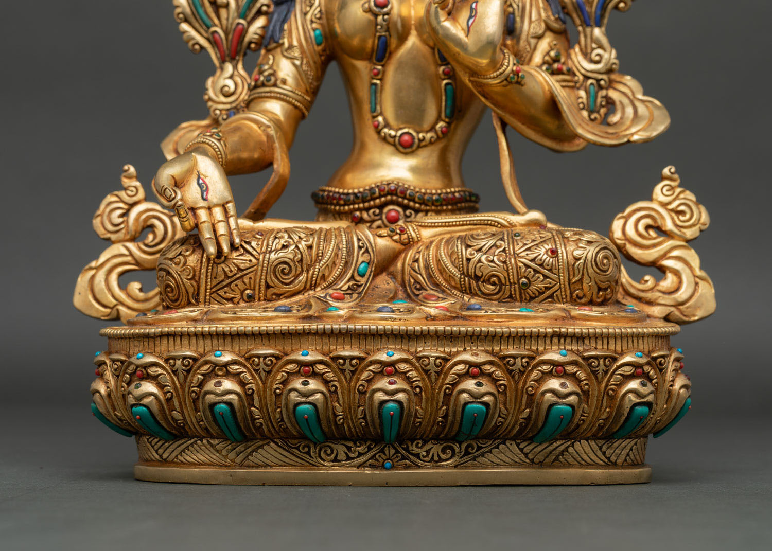 Handmade Drolma Karmo Sculpture | Enlightened Mother Tara Statue