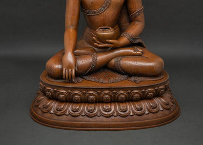 Oxidized Shakyamuni Buddha Statue | Handcrafted with Devotion