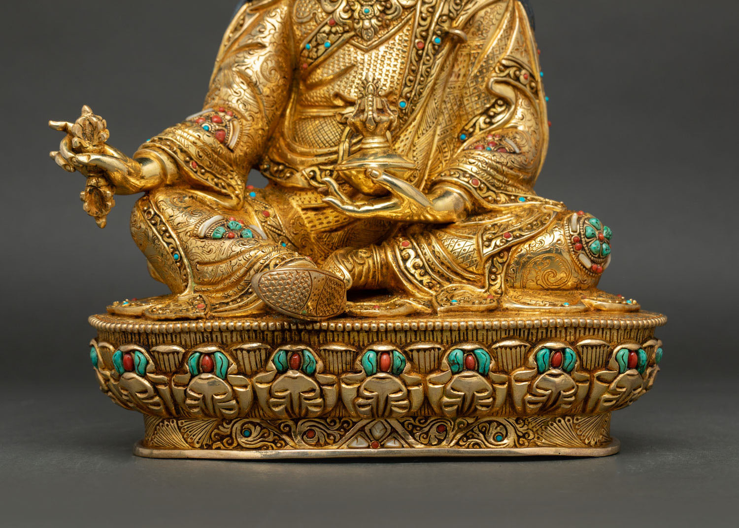 Blessings of Guru Rinpoche - Handcrafted Buddhist Statue