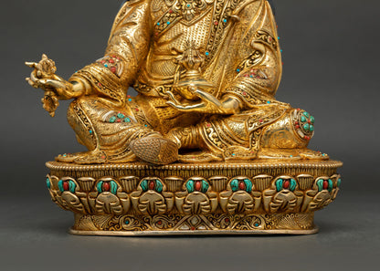Blessings of Guru Rinpoche - Handcrafted Buddhist Statue