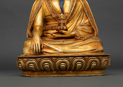 Founder of Bhutan Zhabdrung Rinpoche Statue | Traditional Nepali Craft