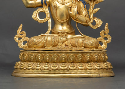 Manjushri Statue | Handcrafted Nepalese Wisdom & Enlightenment Idol
