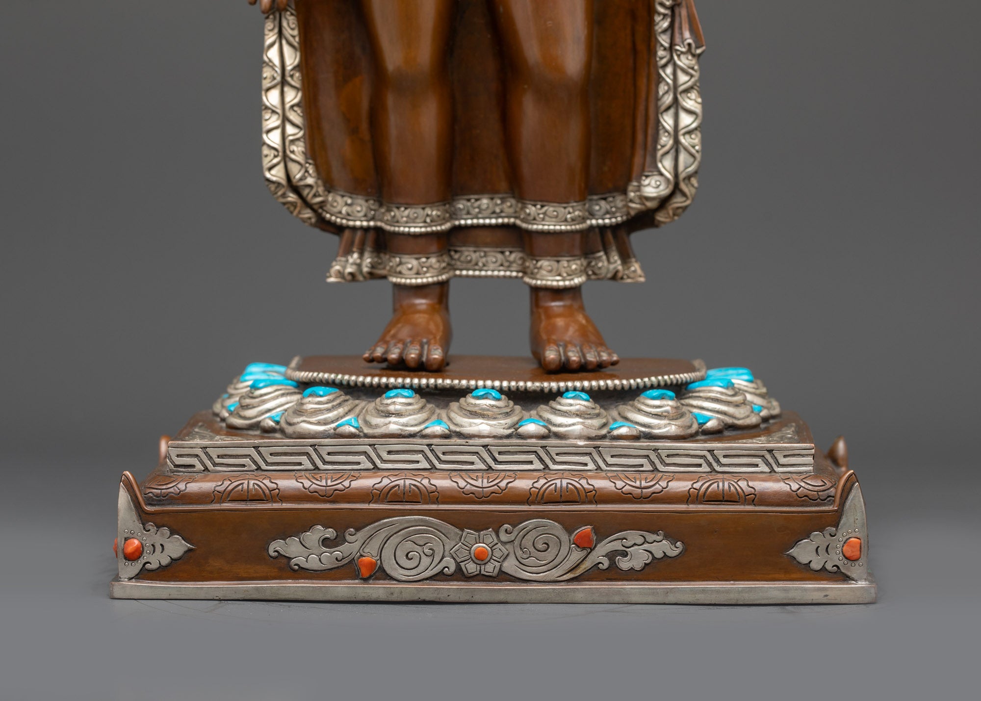 Oxidized Dipankara Buddha Statue | Ancient Enlightenment Sculpture