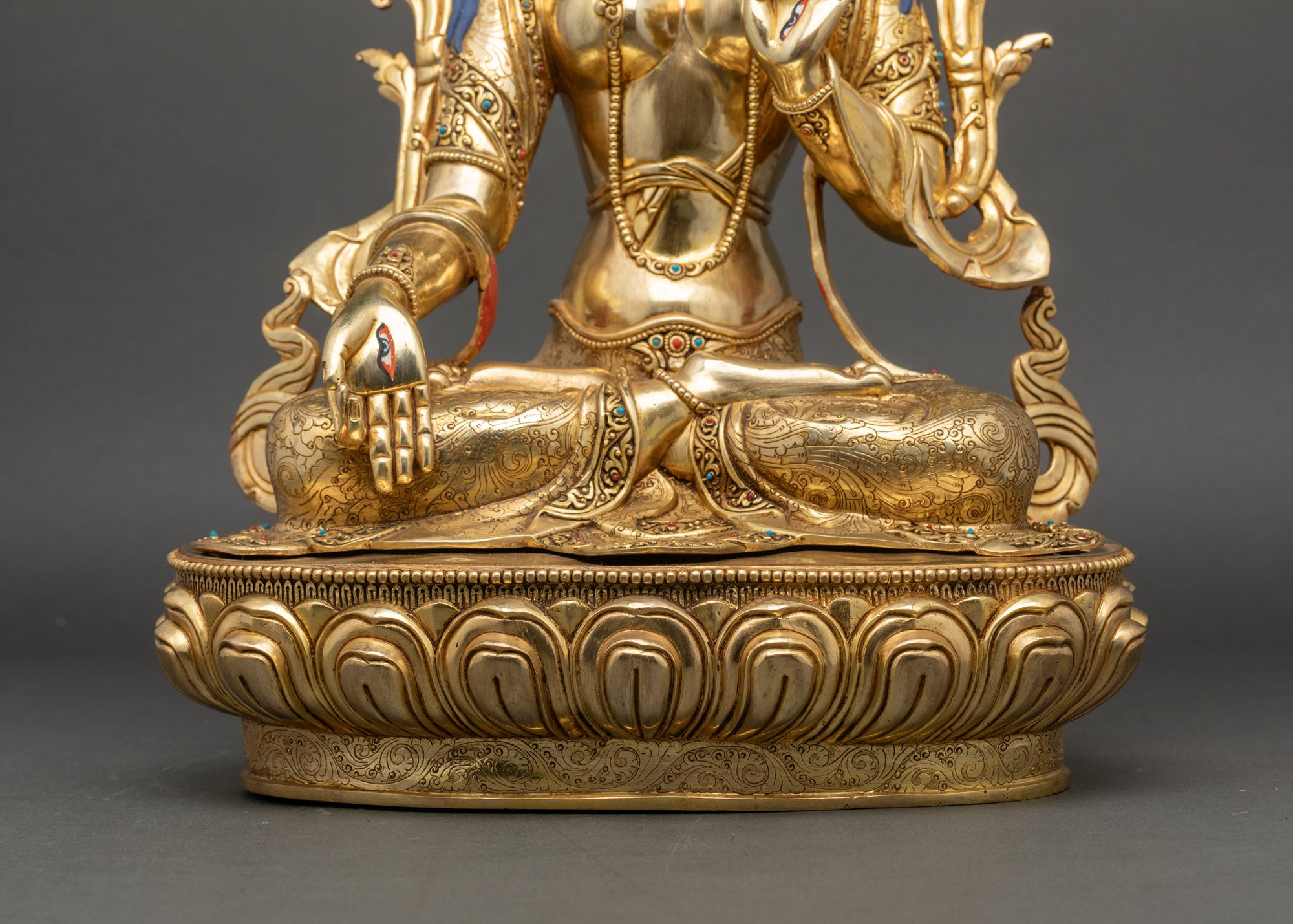 Lotus-Born White Tara Statue- Goddess of Peace and Long-Life