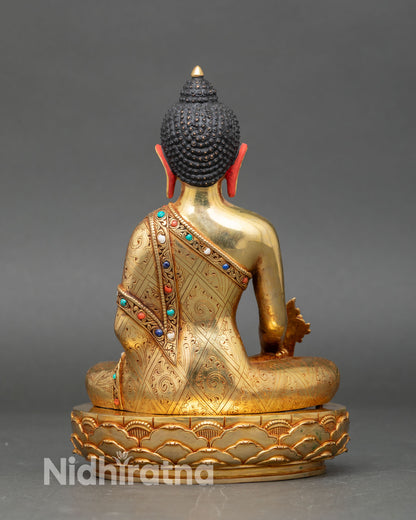 Three Buddha Sculpture Set – Handmade Meditation Altar Figures
