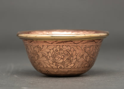 Traditional Water Offering Bowls - Handmade Ritual Set