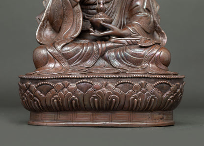 Oxidized Copper Tsokye Dorje Statue | Buddhist Tantric Deity