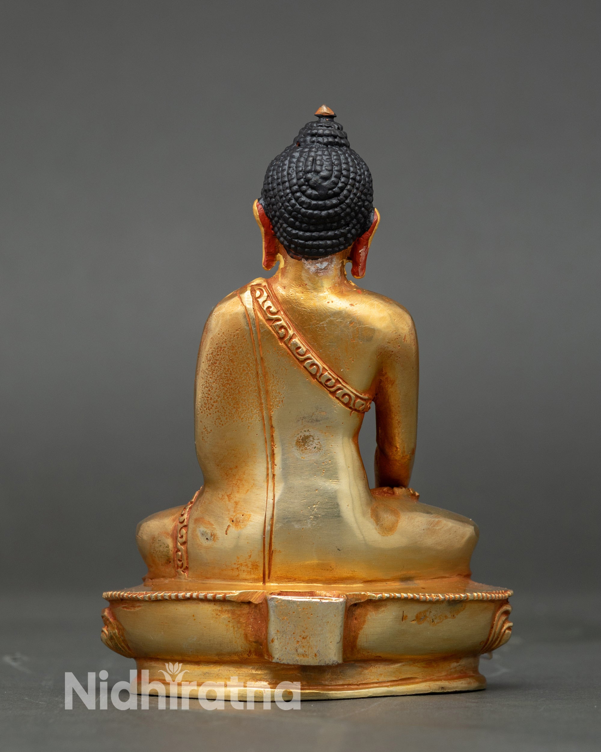 Shakyamuni Buddha Sculpture | Nepalese Copper Statue for Meditation