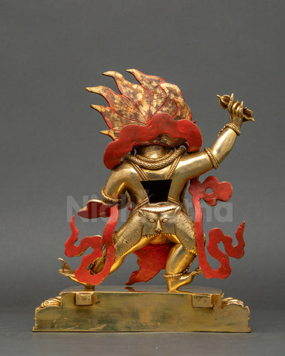 Premium Wrathful Vajrapani Statue | Tibetan Buddhist Deity of Thunder