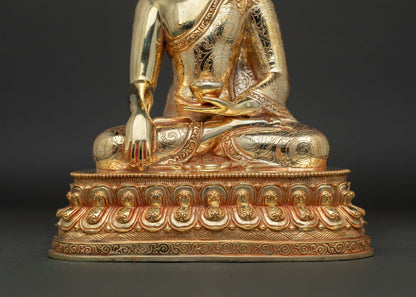 Shakyamuni Buddha Statue | Traditional Newari Artwork
