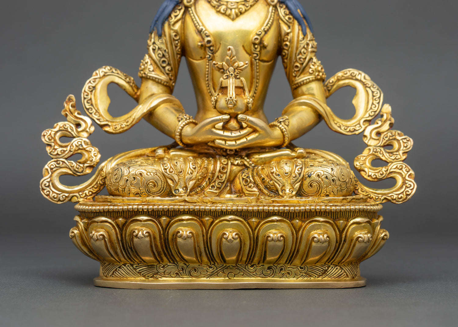 Amitayus Statue | Pure Gold Copper Sculpture