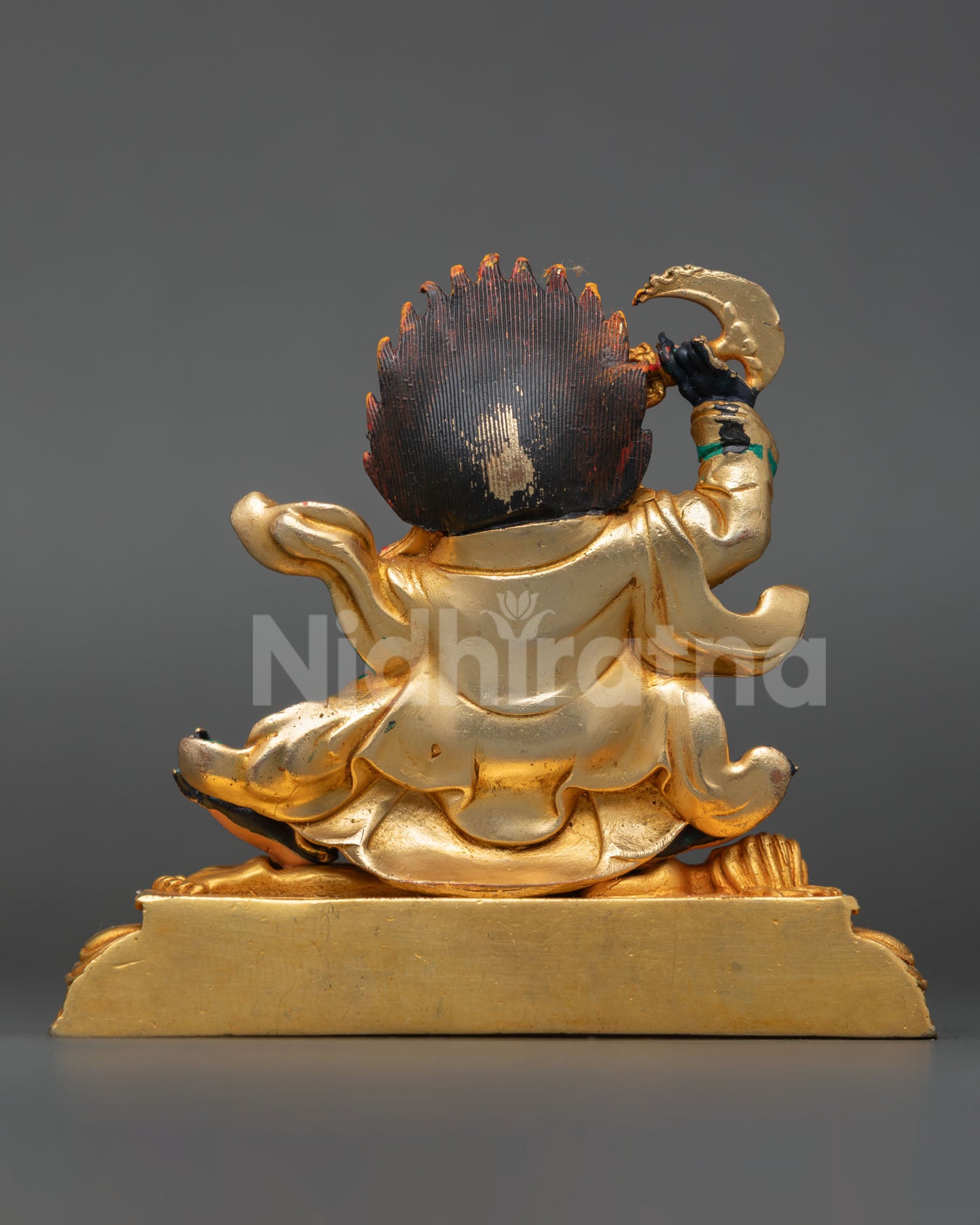 Black Cloak Mahakala Statue – Sacred Buddhist Protector