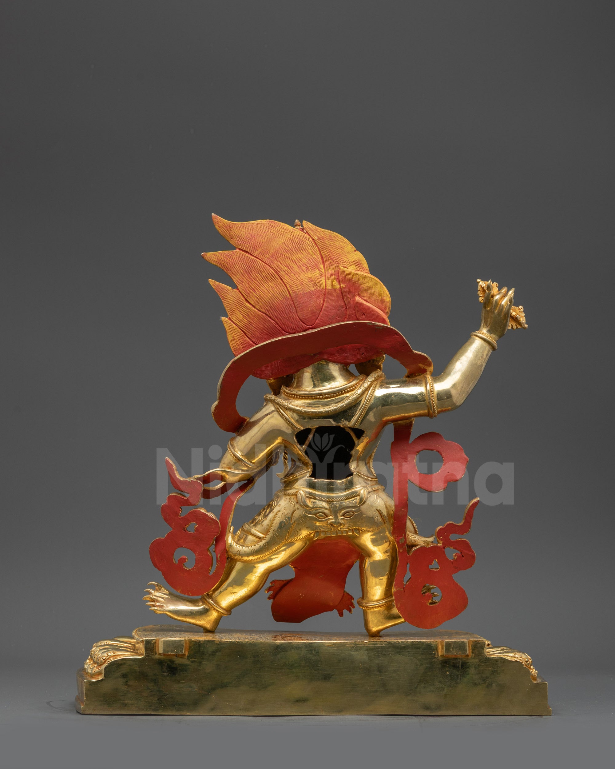 Nepalese Vajrapani Sculpture | Powerful Tibetan Deity for Home Altar