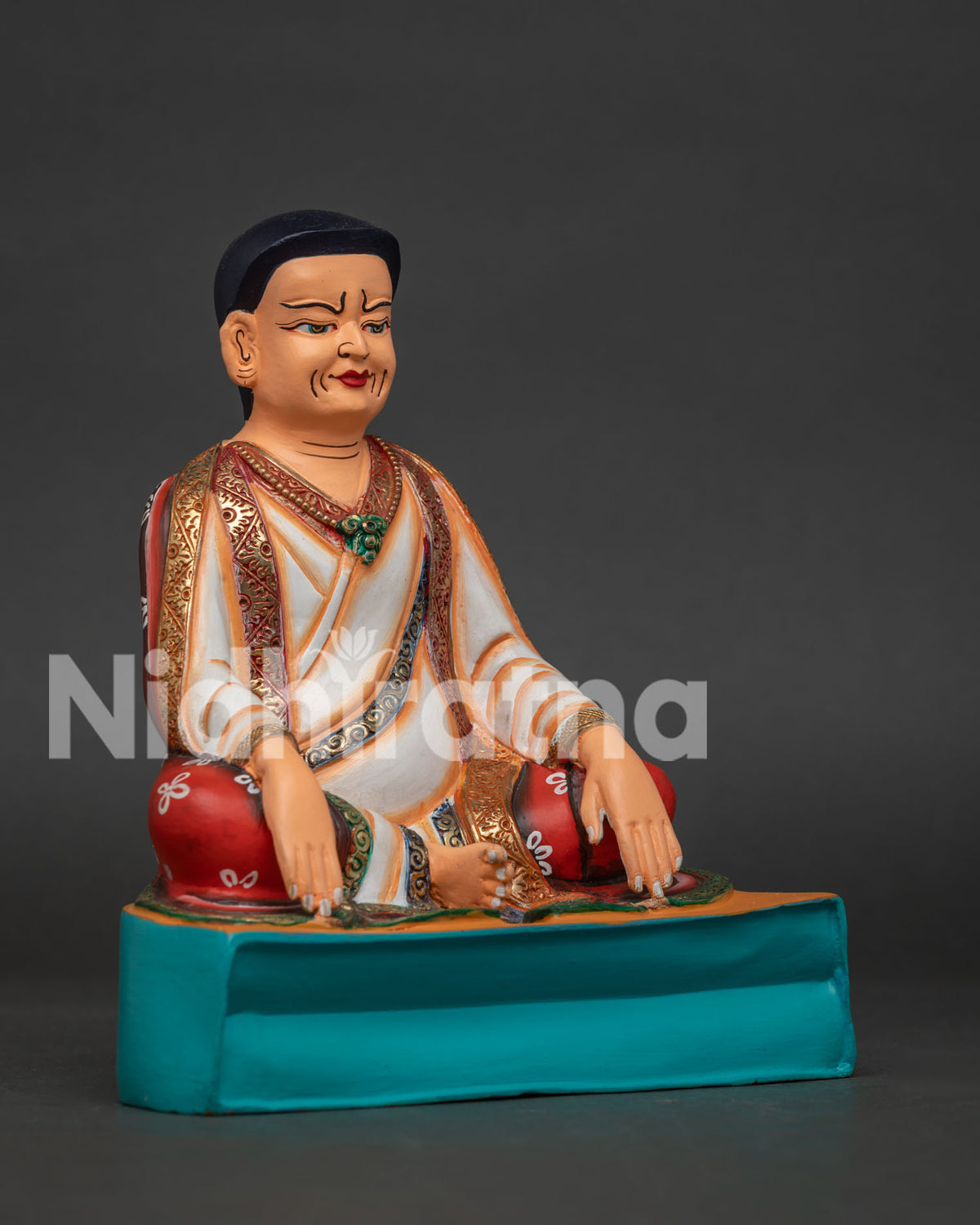 Hand-painted Marpa Statue Set | Revered Kagyu Lineage Founders