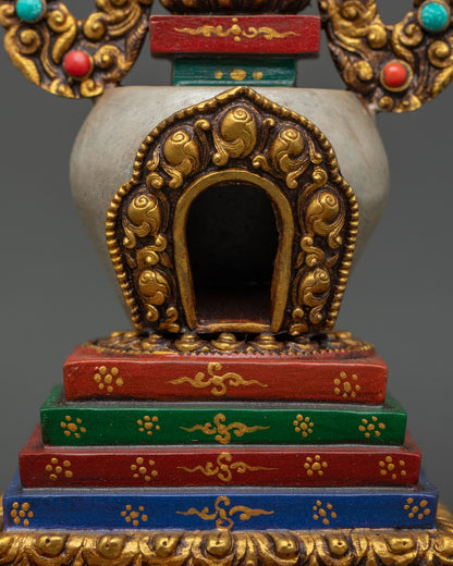 Traditional Stupa for Buddhist Meditation Spaces