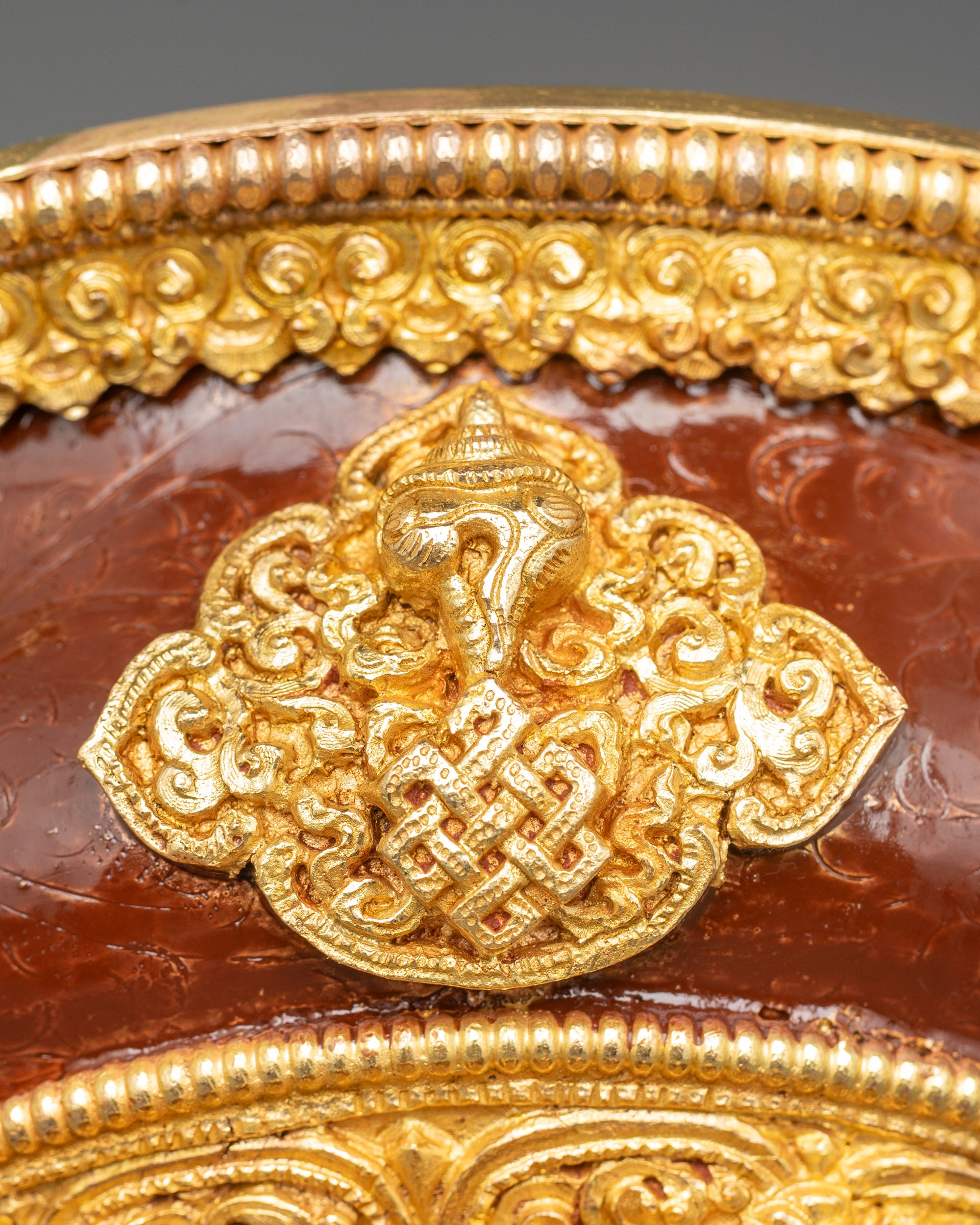 Golden Serkyem Offering | Authentic Himalayan Ritual Bowl for Meditation