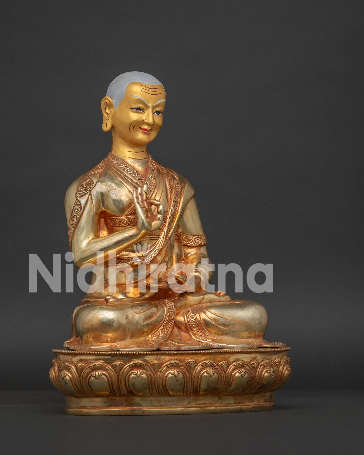 Je Tsongkhapa Set Statue | Founder of the Gelug Buddhist Tradition