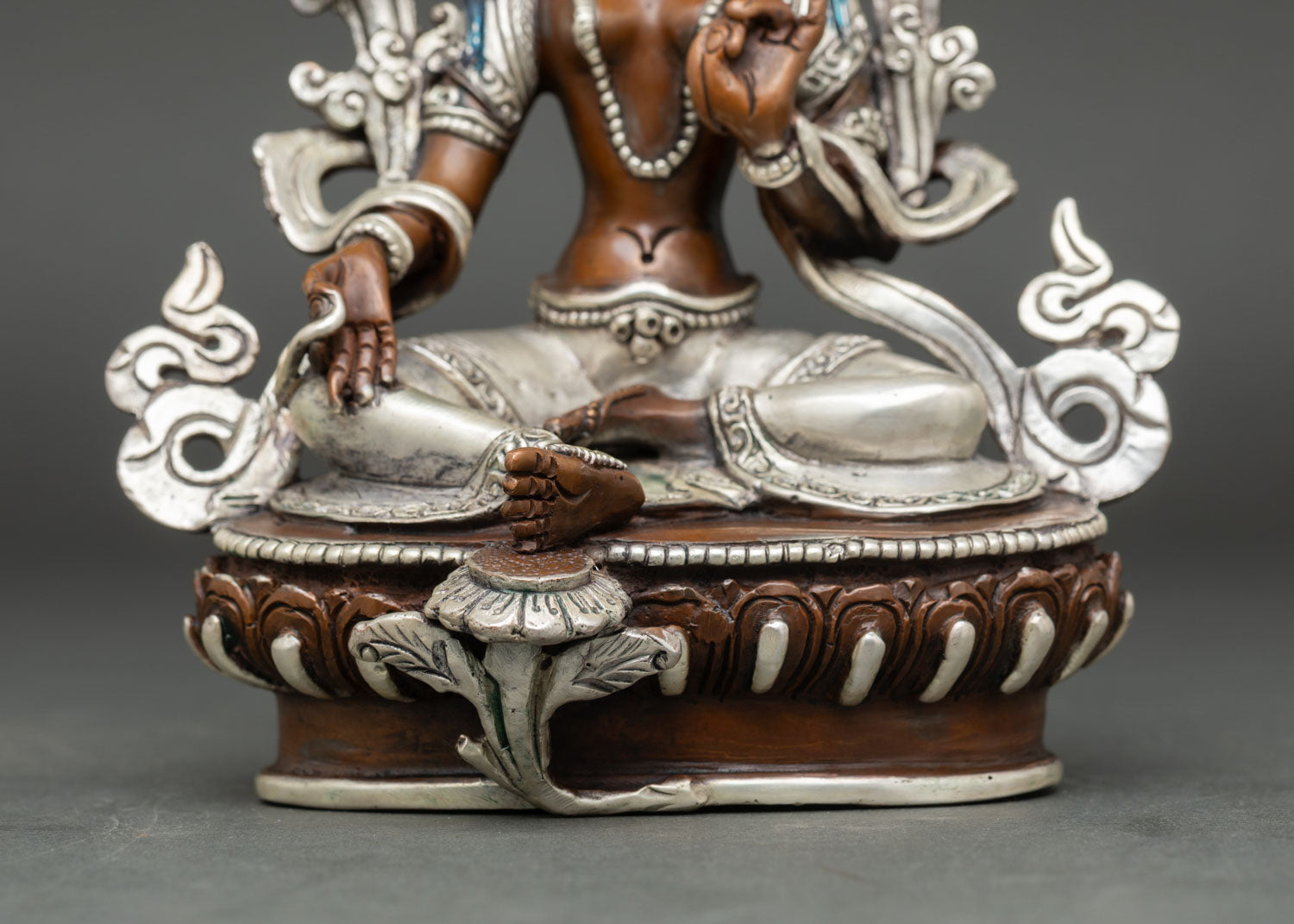 Green Tara Statue | Traditional Lost-Wax Cast Buddhist Art