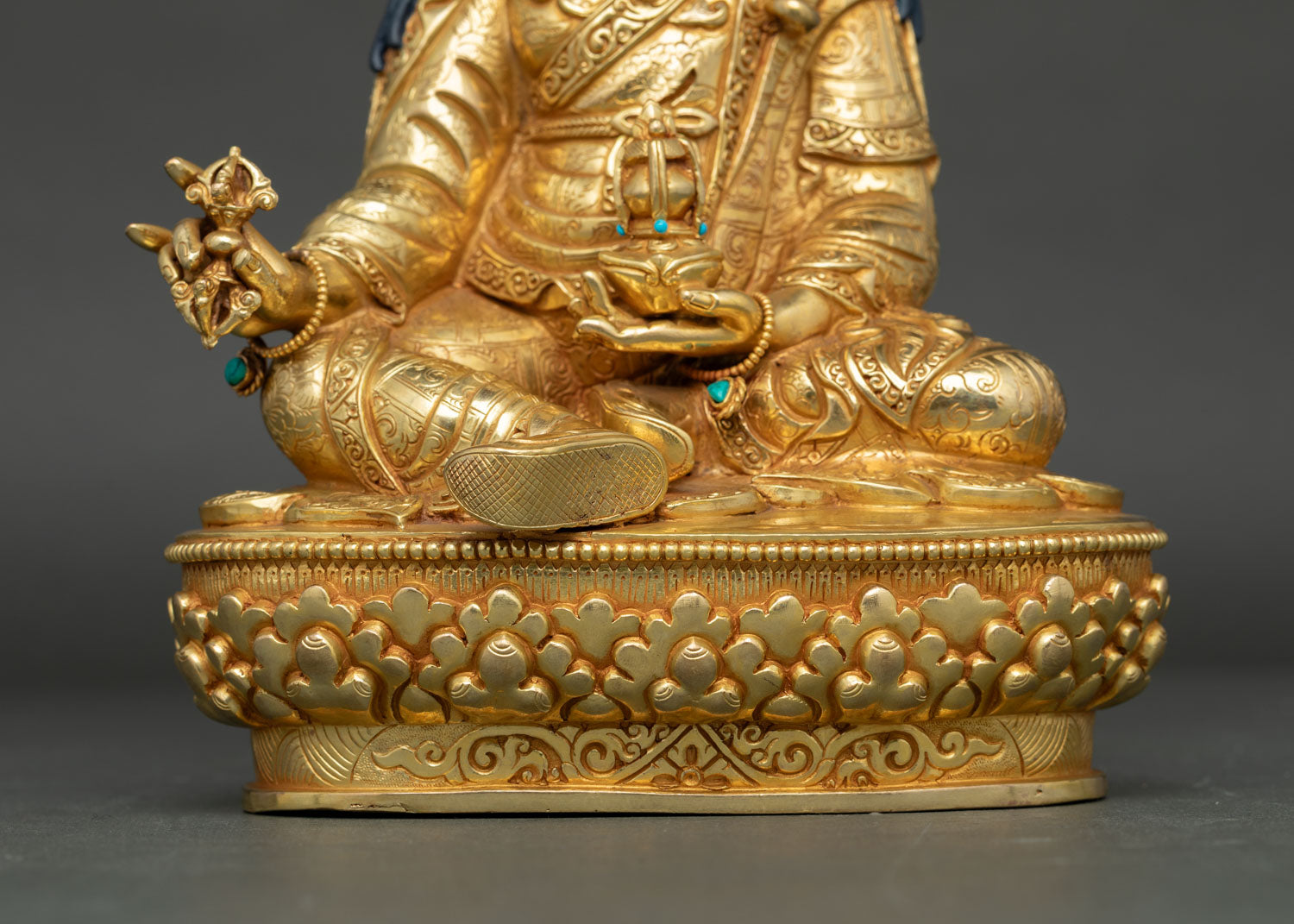 Handcrafted Guru Rinpoche Copper Statue | The Precious Master