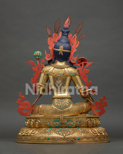 Compassionate Savior Green Tara – Handmade Buddhist Statue