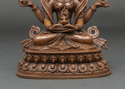 Oxidized Prajnaparamita Statue for Spiritual Growth