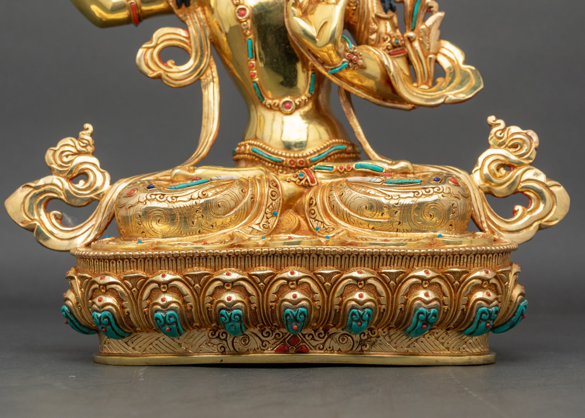 Enlightened Manjushri Sculpture | Handcrafted Meditation Artwork