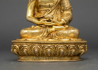 Amitabha Buddha Statue | 24K Gold Fire-Gilded Buddha Sculpture