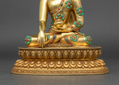 Shakyamuni Buddha Statue from Nepal | Peaceful Meditation Sculpture