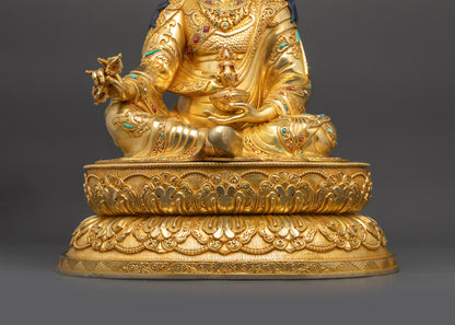 Handcrafted Statue of Guru Rinpoche | Tibetan Guru Padmasambhava Idol