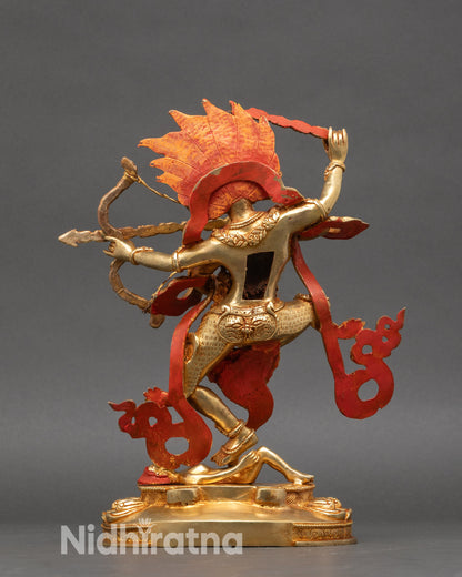 Handcrafted Kurukulla Sculpture |  Goddess of Passion & Power